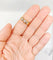57 Bague jonc antique en or 18k et platine, diamants 58 Facettes A07684