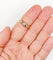 57 Bague jonc antique en or 18k et platine, diamants 58 Facettes A07684