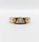 57 Bague jonc antique en or 18k et platine, diamants 58 Facettes A07684
