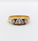 57 Bague jonc antique en or 18k et platine, diamants 58 Facettes A07684