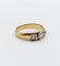 57 Bague jonc antique en or 18k et platine, diamants 58 Facettes A07684