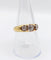 57 Bague jonc antique en or 18k et platine, diamants 58 Facettes A07684