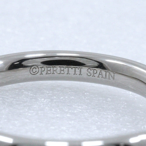 45 Tiffany & Co. Elsa Peretti - Alliance courbe en platine et diamants 58 Facettes x66qw7prb9