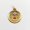 Augis - Pendentif médaille d'amour en or 18k, rubis et diamants 58 Facettes A07685