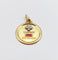 Augis - Pendentif médaille d'amour en or 18k, rubis et diamants 58 Facettes A07685