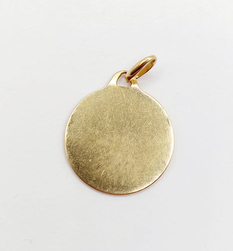 Augis - Pendentif médaille d'amour en or 18k, rubis et diamants 58 Facettes A07685