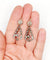 Dormeuses victoriennes - Boucles d'oreilles en or 18k, argent et diamants 58 Facettes A07687
