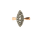 56 Bague marquise en or rose, platine et diamants 58 Facettes Marq.2344