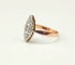 56 Bague marquise en or rose, platine et diamants 58 Facettes Marq.2344