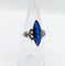 53 Bague marquise Art déco en or 18k, platine, spinelle synthétique et diamants 58 Facettes A07690