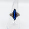 53 Bague marquise Art déco en or 18k, platine, spinelle synthétique et diamants 58 Facettes A07690