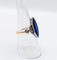 53 Bague marquise Art déco en or 18k, platine, spinelle synthétique et diamants 58 Facettes A07690