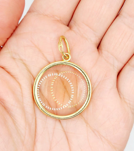 A. Augis - Pendentif loupe vintage en or 18 ct 58 Facettes A07693