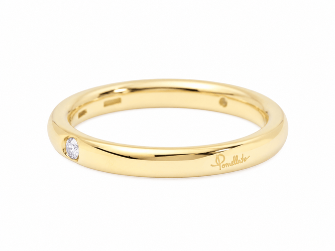 51 Pomellato Lucciole - Bague en or jaune et diamant 58 Facettes 33824