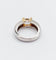 Bague 51 Bague jonc dôme vintage en or blanc 18k et diamant coussin 58 Facettes A07725