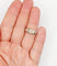 Bague 51 Bague jonc dôme vintage en or blanc 18k et diamant coussin 58 Facettes A07725