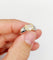 Bague 51 Bague jonc dôme vintage en or blanc 18k et diamant coussin 58 Facettes A07725