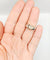 Bague 51 Bague jonc dôme vintage en or blanc 18k et diamant coussin 58 Facettes A07725