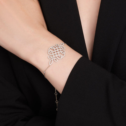 Bracelet Messika Eden - Bracelet en or blanc et diamants 58 Facettes 320
