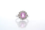 Bague 52 Bague saphir rose de Ceylan et diamants en or blanc 18k 58 Facettes 25429 25445