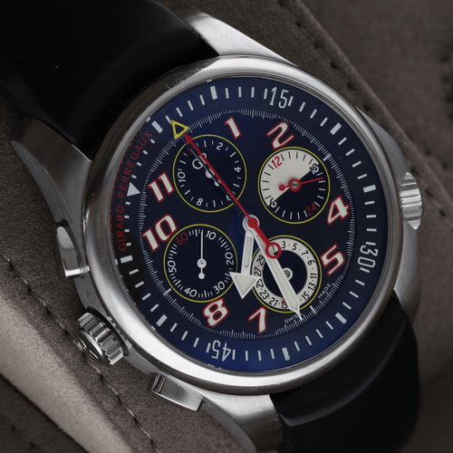 Girard-Perregaux R&D 01 - Montre chronographe automatique en acier 58 Facettes FB11897