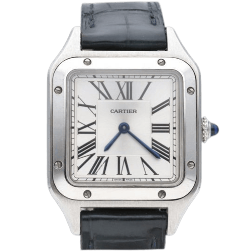 Cartier - Montre Santos Dumont en acier 58 Facettes MT47623