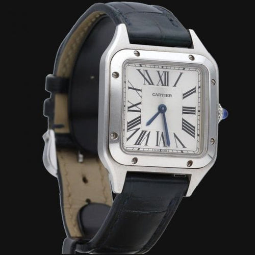Cartier - Montre Santos Dumont en acier 58 Facettes MT47623