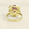 53 Bague en or jaune avec rubis de Thaïlande et diamants 58 Facettes OC-61600021