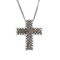 Pendentif croix souple en or blanc et diamants 58 Facettes OC-64600023