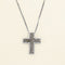 Pendentif croix souple en or blanc et diamants 58 Facettes OC-64600023