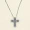 Pendentif croix souple en or blanc et diamants 58 Facettes OC-64600023