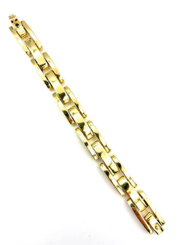 Tank - Bracelet en or jaune 18K et saphir 58 Facettes VINTAGE BRA DV