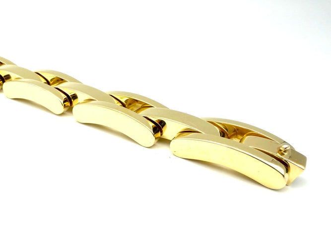 Tank - Bracelet en or jaune 18K et saphir 58 Facettes VINTAGE BRA DV