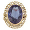 56 Bague en or jaune et corindon synthétique 58 Facettes G4013