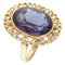 56 Bague en or jaune et corindon synthétique 58 Facettes G4013