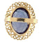 56 Bague en or jaune et corindon synthétique 58 Facettes G4013