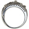 57 Bague bandeau en or blanc et diamants 58 Facettes G4012