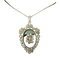 XIXe siècle - Pendentif en platine et argent, onyx et diamants