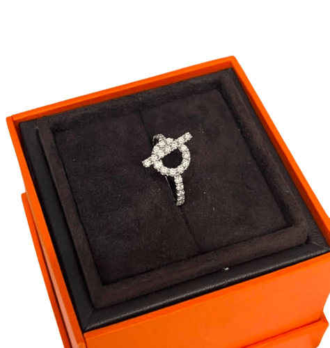 Hermès Finesse - Bague en or blanc et diamants