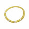 Collier Collier godronné en or jaune, or blanc et diamants 58 Facettes 35971