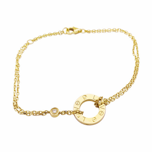 Bracelet Cartier Love - Bracelet en or rose et diamants 58 Facettes 35978