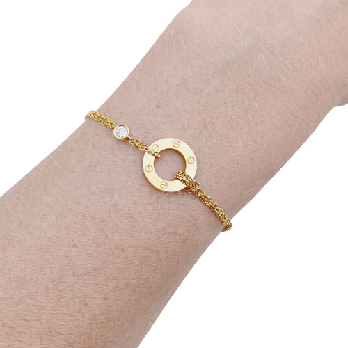 Bracelet Cartier Love - Bracelet en or rose et diamants 58 Facettes 35978