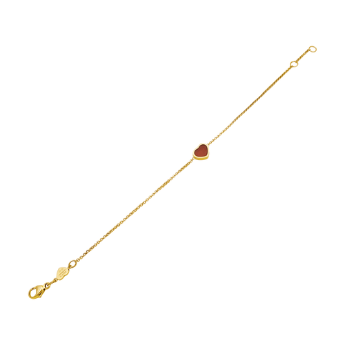 Bracelet Chopard My Happy Heart - Bracelet en or rose et cornaline 58 Facettes 35965