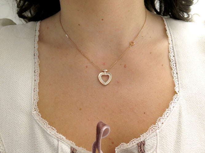 FRED Pretty Woman - Collier en or rose 18k et diamants 58 Facettes 276465