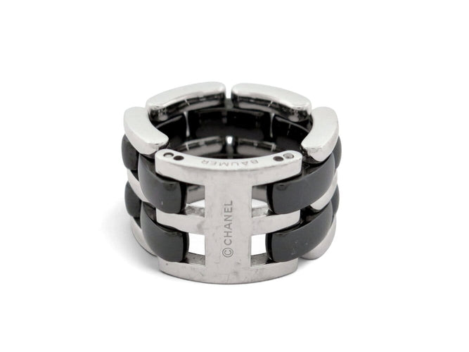45 Chanel - Bague Ultra GM en céramique noire et or blanc 58 Facettes 276575