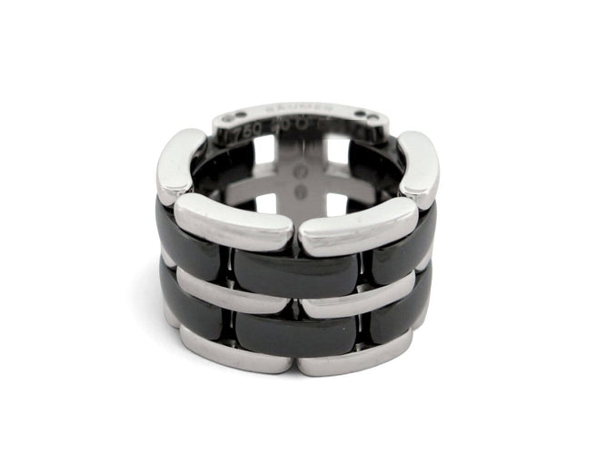 45 Chanel - Bague Ultra GM en céramique noire et or blanc 58 Facettes 276575