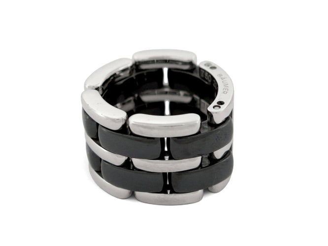 45 Chanel - Bague Ultra GM en céramique noire et or blanc 58 Facettes 276575