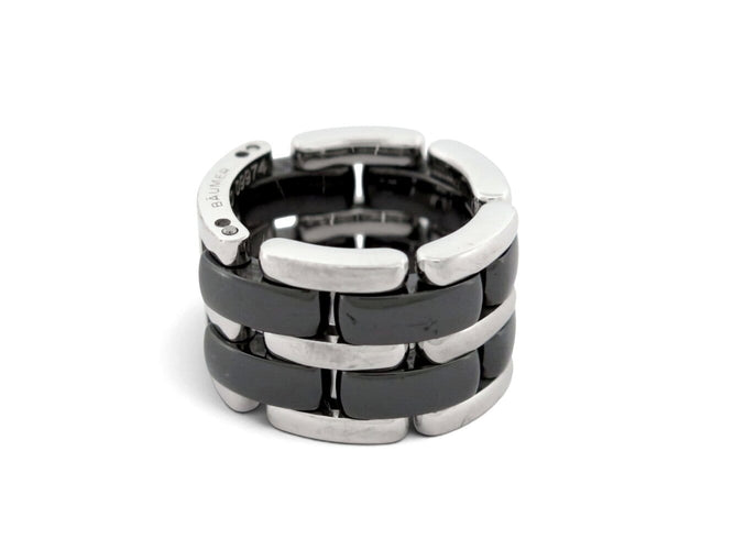 45 Chanel - Bague Ultra GM en céramique noire et or blanc 58 Facettes 276575