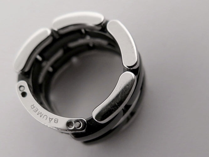 45 Chanel - Bague Ultra GM en céramique noire et or blanc 58 Facettes 276575