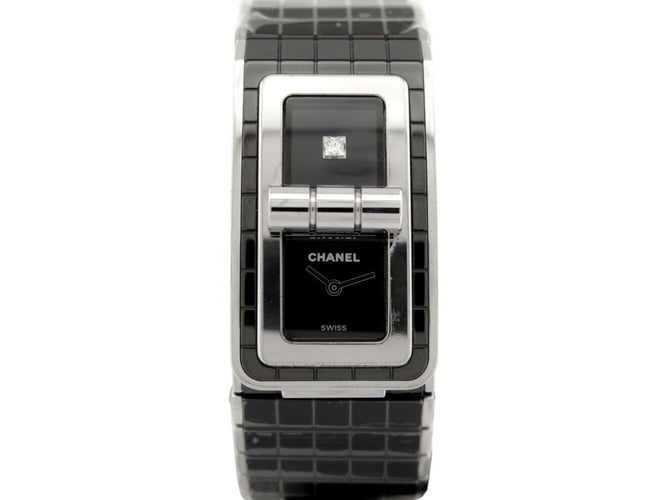 CHANEL Code Coco - Montre 21 mm en céramique et diamant 58 Facettes 276573